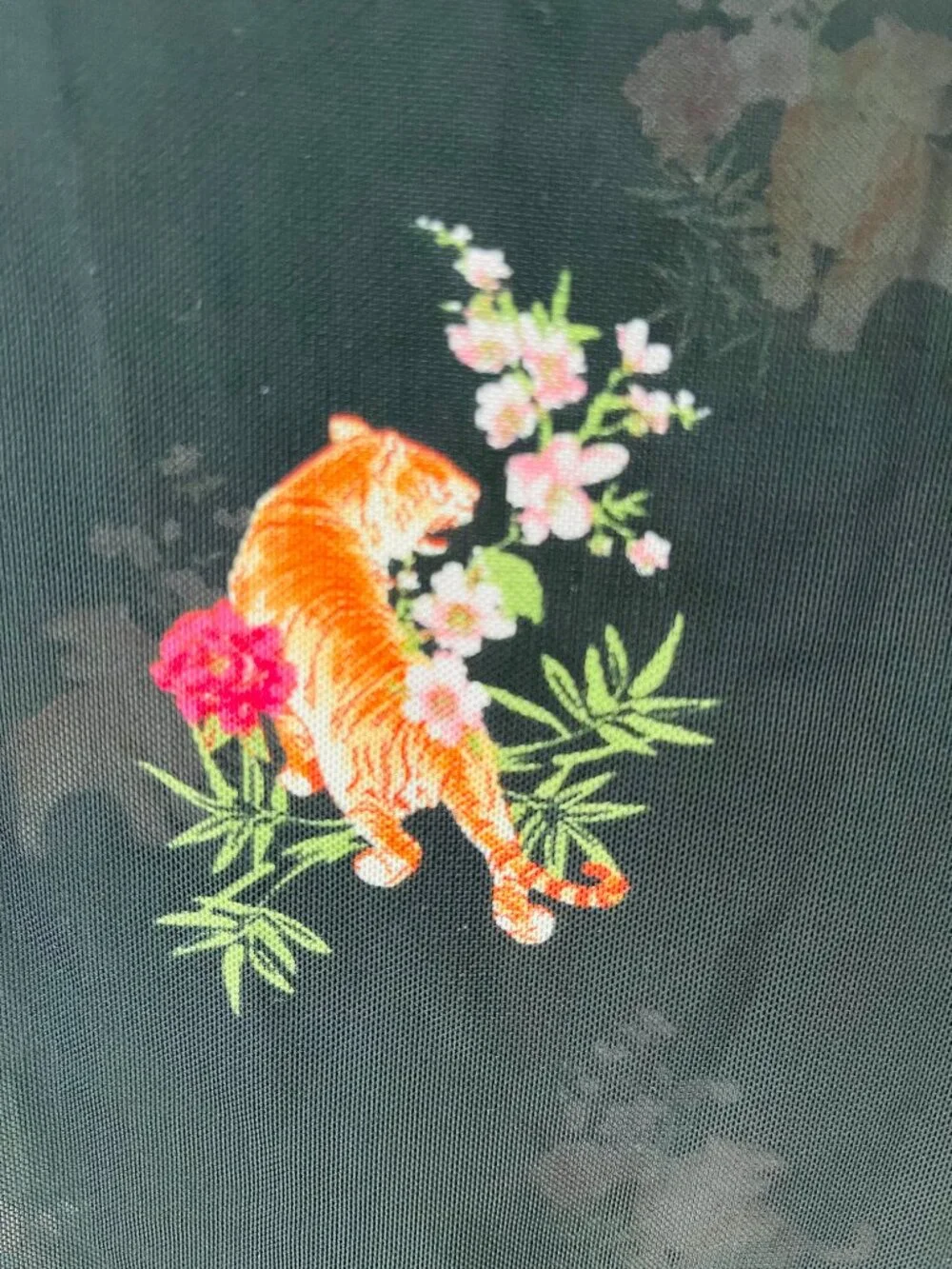 Tiger Mesh Crop Top - Picture 3 of 7